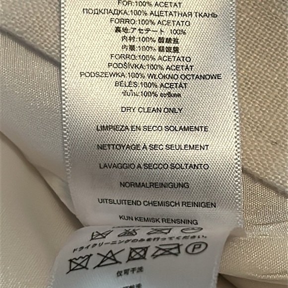 Michael Michael Kors Women's Ruched Sleeve White Linen Blazer Sz 16 - Picture 13 of 14